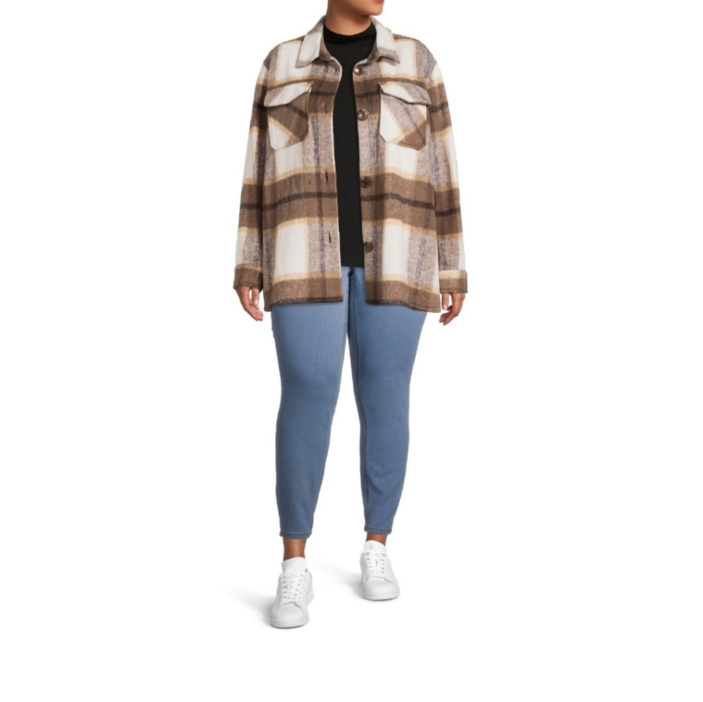 Plaid Shacket Flannel - Picture 4 of 16